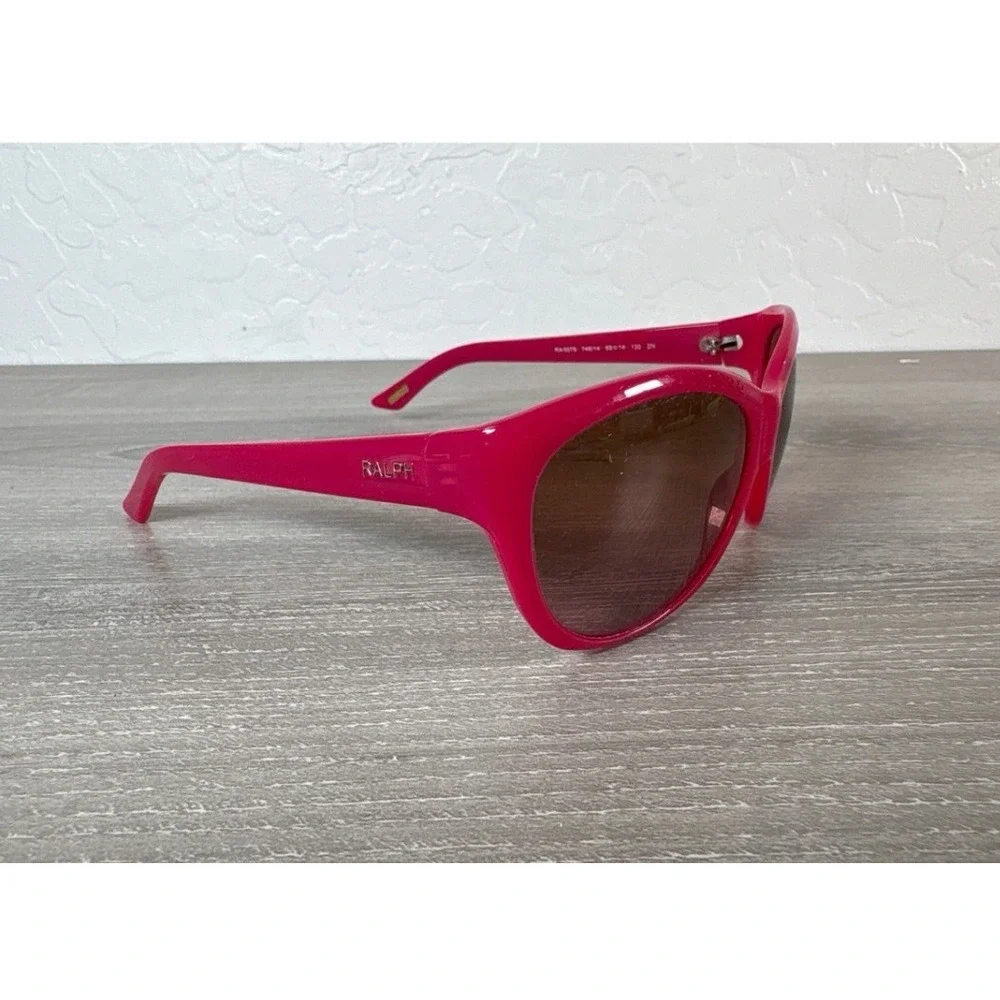 Ralph Lauren RA5076 Hot Pink Butterfly Sunglasses Brown Lens 748/14 59-14 130 2N